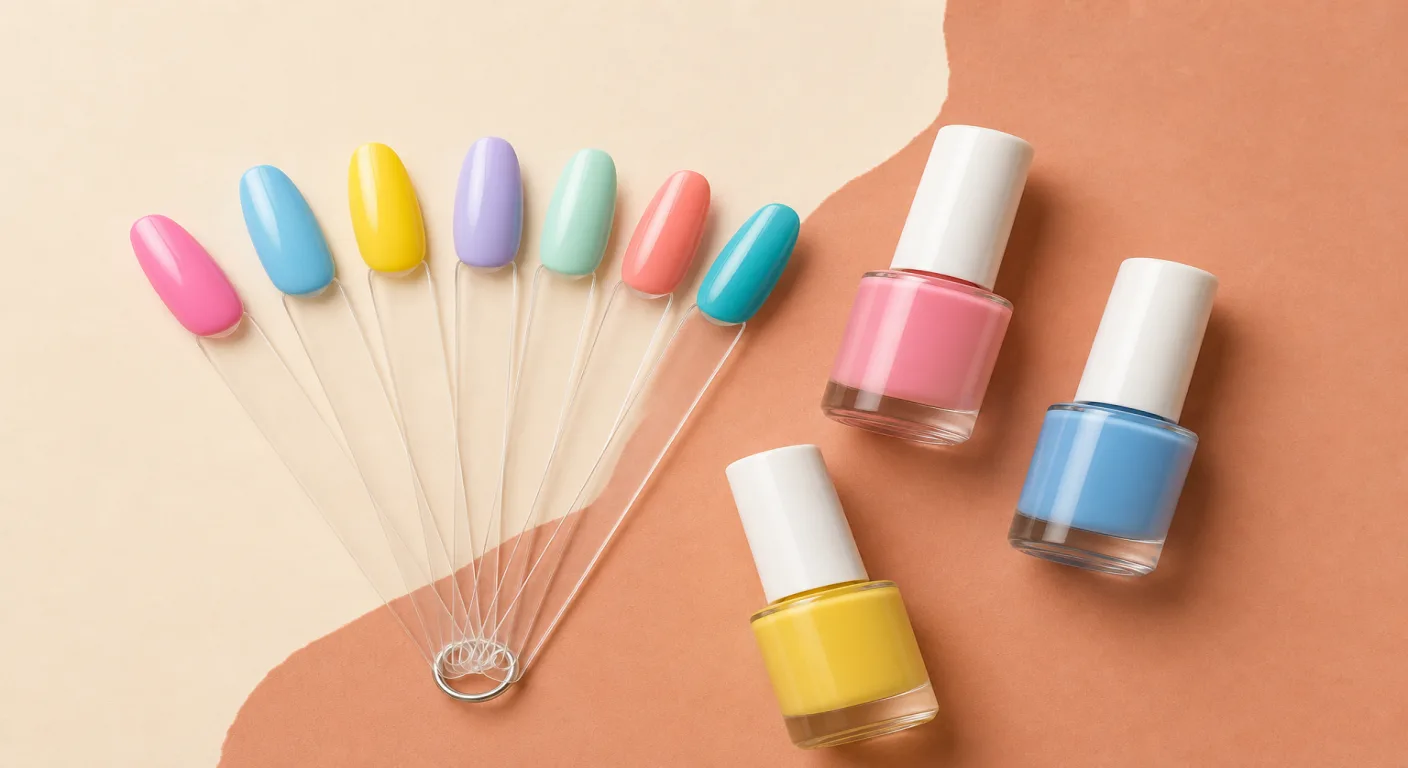 Разноцветный маникюр 2026: как сочетать оттенки Разноцветный маникюр в спокойной пастельной палитре