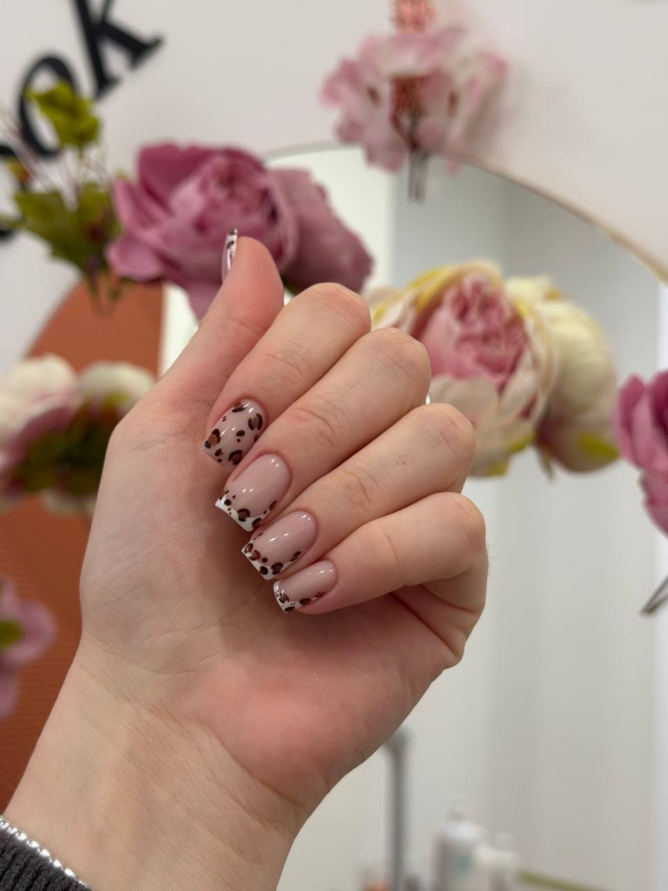 Леопардовый принт на нюде